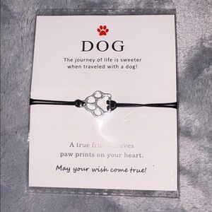 Dog paw adjustable bracelet new